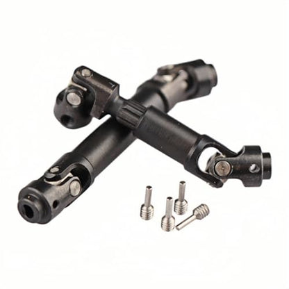Aimrock 1-Set Steel RC Drive Shafts Upgrades for 1/30 Axial SCX30 RC Crawler (Black) - color: Black
