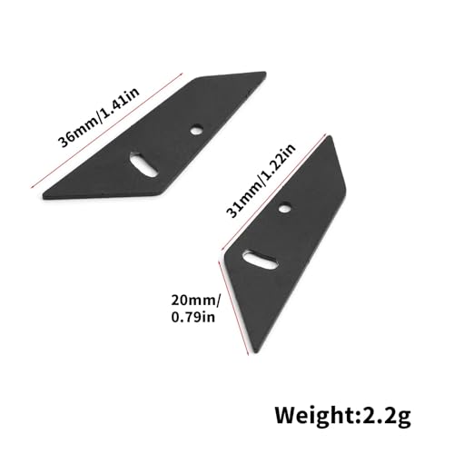 RC Car Toys Parts for HSP 94123 FW06 for Sakura 1/10 Metal Tail Wing Rear Spoiler RC On-Road for Racing for Rally Drift Car Upgrade Parts