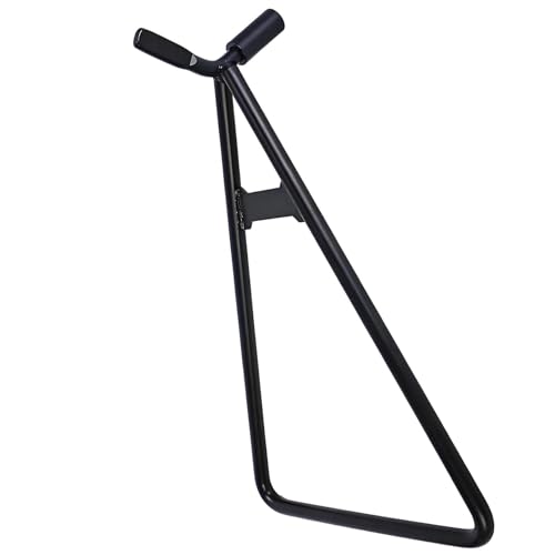 Motorcycle Triangle Stand, Heavy Duty Dirt Bike Triangle Kickstand Rear Side Wheel Holder, Solid Steel Structure Motorbike Kickstand for 80-500cc Dirtbike Supermoto Motocross