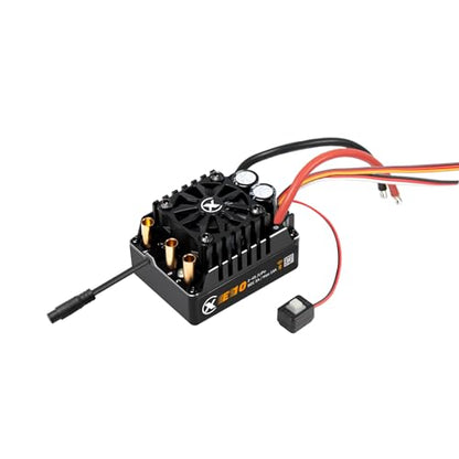 XC E10 Sensored Brushless ESC for 1/10 RC Car,2-4S 140A | Bluetooth APP Programming,6.0V/7.4V/8.4V BEC,Turbo Timing,Multiple protection,Smart Fan - style: No Connector