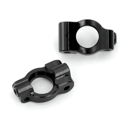 OGRC Aluminum Alloy Steering Knuckles, Caster Blocks C Hubs and Rear Hubs for 1/24 Losi Micro-B Buggy Upgrade Parts (Black) - color: Black