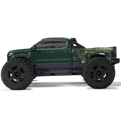 ARRMARC Truck 1/10 Big Rock 4X4 223S BLX BRUSHLESS Street Truck RTR (Batteries and Charger Not Included) with DSC, (Green), ARA4312V4T2 - color: Green