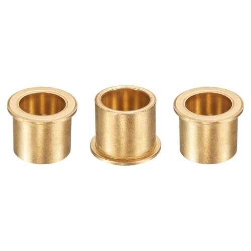 uxcell 3Pcs Flange Sleeve Bearings, 25mm Bore x 32mm OD x 30mm Length, Self-Lubricating Sintered Bronze Bushings - size: 25mm Bore x 32mm OD x 30mm Length