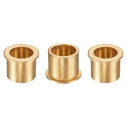 uxcell 3Pcs Flange Sleeve Bearings, 25mm Bore x 32mm OD x 30mm Length, Self-Lubricating Sintered Bronze Bushings - size: 25mm Bore x 32mm OD x 30mm Length