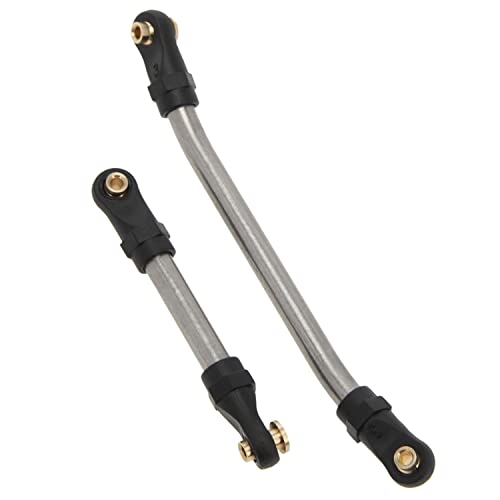 MEUS RACING SCX24 Links High Clearance Chassis Steering Links Set 10pcs 132mm Wheelbase for SCX24 C10 Bronco Wrangler 1/24 RC Crawler Car - size: 132mm