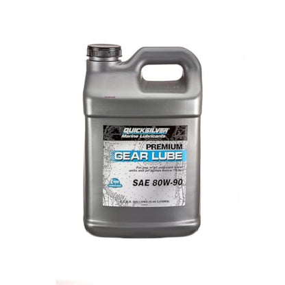 Quicksilver by Mercury Marine 80W-90 Premium Gear Lube, Marine Engine, 2.5 Gallon - size: 2.5 Gallon