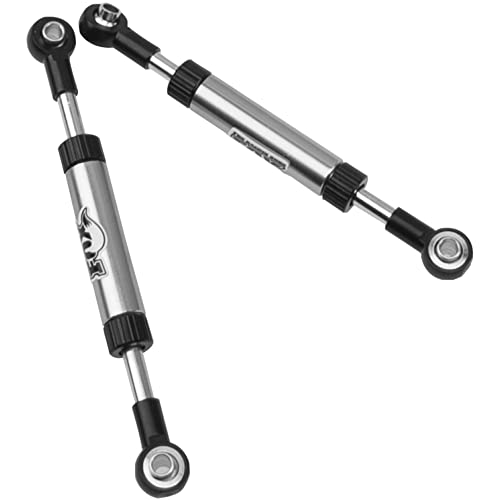 2Pcs Vgoohobby Metal Adjustable Length Servo Linkage Steering Link Rod Compatible with Traxxas TRX4 Axial SCX10 RC4WD D90 Gen8 1/10 RC Crawler Car