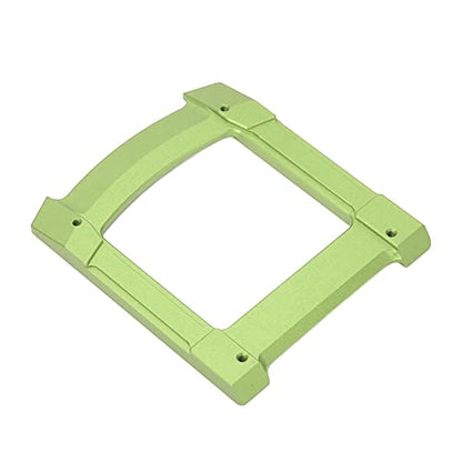 RC Skid Plate, Aluminium Alloy Glide Chassis Set for 1/10 Cars, with Stable Performance and Scratch Protection (Green)