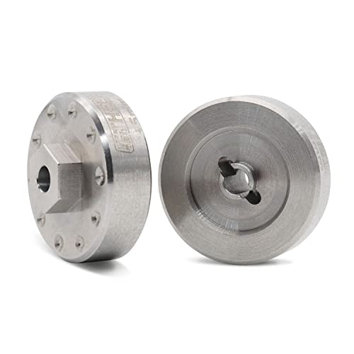Stainless Steel Wheel Weights Hex Extended Adapter 5mm for AXIAL SCX24 Deadbolt C10 Jeep JLU Gladiator Bronco Upgrades 1/24 RC Crawler Car
