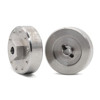 Stainless Steel Wheel Weights Hex Extended Adapter 5mm for AXIAL SCX24 Deadbolt C10 Jeep JLU Gladiator Bronco Upgrades 1/24 RC Crawler Car