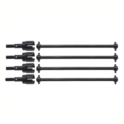 RC Car Accessories for HSP 94111 94108 94170 1/10 rc Car Replacement Parts 4Pcs Steel Dogbone Drive Shaft Wheel Axle 08029 02033 Black