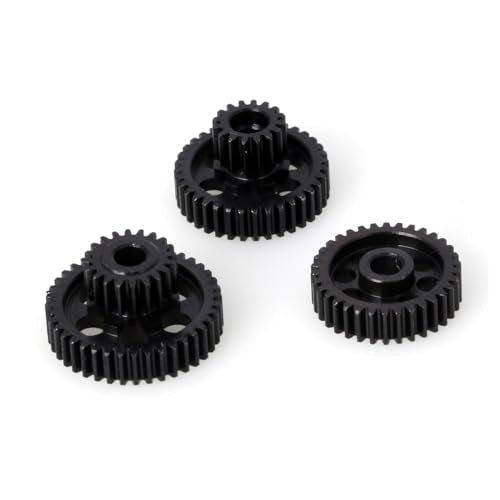 LCX Racing 1/18th RC Crawler Car Hard Steel Transmission Gear Set Gearbox Gears for Axial UTB18 Capra Unlimited Trail Buggy, Upgrades Parts Accessories