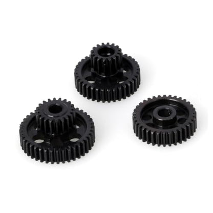 LCX Racing 1/18th RC Crawler Car Hard Steel Transmission Gear Set Gearbox Gears for Axial UTB18 Capra Unlimited Trail Buggy, Upgrades Parts Accessories
