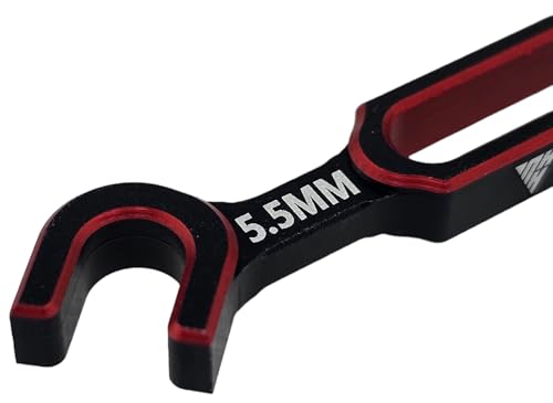 NHX RC Aluminum Turnbuckle Wrench Set for 1/10 & 1/8 Vehicles Red 5.5/6.0mm