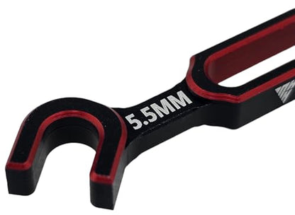 NHX RC Aluminum Turnbuckle Wrench Set for 1/10 & 1/8 Vehicles Red 5.5/6.0mm