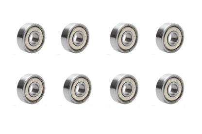 8-Pack 607-ZZ Double Rubber Sealed deep Groove Ball Bearings, 7MMx19MMx6MM, pre-Lubricated, Stable Performance, and Cost-Effective Ball Bearings - size: 607ZZ