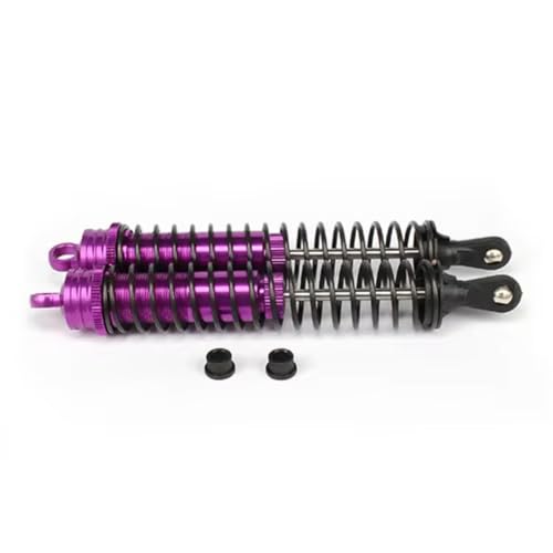 RC Car Shock Absorber Compatible With Hsp For Hpi For Losi For Axial 1/8 Rc Car For Buggy Truck Parts Oil Adjustable 140mm Aluminum Shock Absorber Damper(Purple) - size: Purple