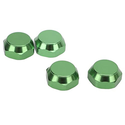 RC Car Wheel Nuts, Aluminum Alloy Universal hex Nuts 17mm Outer Diameter 4-piece Set for Off-Road Racing hobbyist Maintenance and 1/8 Scale RC Enthusiasts - color: Green