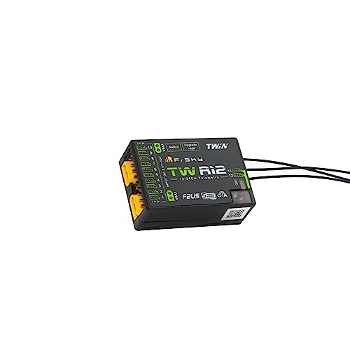 FrSky TW R12 Dual 2.4G with PWM SBUS FBUS or S.Port XT30 Plug Receiver