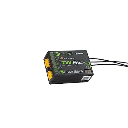 FrSky TW R12 Dual 2.4G with PWM SBUS FBUS or S.Port XT30 Plug Receiver