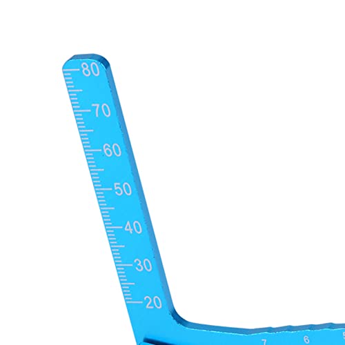 Adjustable Blue Ruler for RC Accessory | Car Height and Wheel Rim Camber Adjusting Tool, Setup System for Wheels Lineal