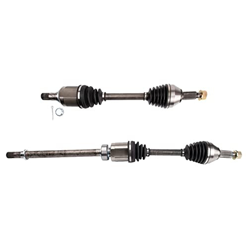 TRQ Front 2 Piece CV Axle Shaft Assembly Set | For 15-18 Nissan Altima V6 3.5L 16-20 Maxima Driver & Passenger Side - style: CSA32598