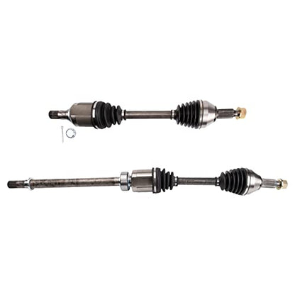 TRQ Front 2 Piece CV Axle Shaft Assembly Set | For 15-18 Nissan Altima V6 3.5L 16-20 Maxima Driver & Passenger Side - style: CSA32598