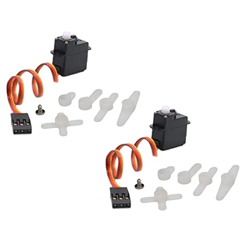 2PCS 2g 3.7/4.2/5V Micro Digital Servo Motor High Torque Steering Gear with JST/Dupont Interface RC Airplane Kit for Model Robot Helicopter Boat Car Fixed Wing Drone(Dupont Plug 4.2V) - color: 2pcs Dupont Plug 4.2v