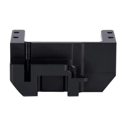 SCX10 III Servo Mount, Aluminum AR45P Portal Mount 4-Link Suspension for 1/10 RC Crawler Axial SCX10 III Sevro On Axle Mount Upgrades (Black) - color: Black