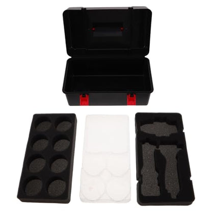 Abaodam Battle Tops Storage Case, Plastic Carrying Box with Handle, 8.66 In | Spinning Top Organizer, Toy Travel Case Compatible with Beyblade, Gyro And Accessories