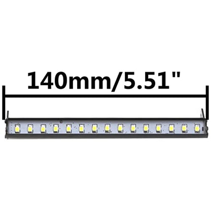 5.51" RC 15Led LED Light Bar Kit Roof Lamp Body Shell Roof Light Compatible with Traxxas TRX-4 SCX10 Wraith 90046 D90 SCX10 II CC01 Redcat Gen7 Gen8 1/10 RC Crawler Car Truck (White)