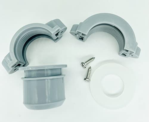 Water Pipe Coupling Replaces Coleman Lay-Z-Spa | Rubber Seal Washers, 2-Pack, Fits B/C, Screw Nut & Nipple - color: 2BC Split nut