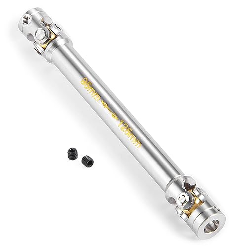 RC-Hub 1Pcs RC Driveshafts Metal Drive Shaft 45-50/47-57/55-67/60-80mm for 1:14 Tamiya Trailer Tractor Truck RC Crawler Car (95mm-125mm) - size: 95mm-125mm