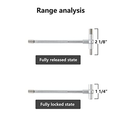 Beslands 6 Pc Telescoping Gage Set, T-Bore Hole Gauges, High Precision Telescopic Bore Gauge with a Portable Case(Range 5/16" - 6") - size: T-Gauges 5/16" to 6" with case