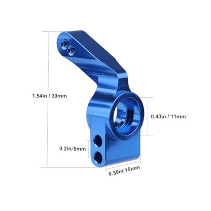 Hobbypark Aluminum Rear Stub Axle Carriers Upgrade Parts for 1/10 Traxxas Slash 2WD Stampede 2WD Rustler VXL Bandit VXL Replace 3752 - color: Navy Blue