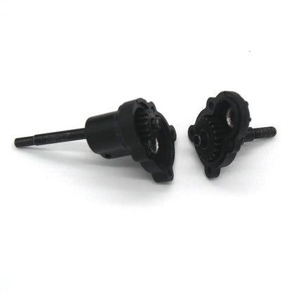 FCX24 Upgrades Gears, Metal Harden Steel Portal Axle Drive Gear Set, 21T＆14T, Steering Cup Rear Wheel Seat Gear for FMS FCX24 1/24 RC Crawler Car Upgrades Parts Kit (8PCs Slive) - color: 8pcs Slive