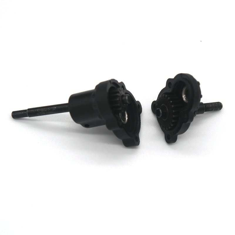 FCX24 Upgrades Gears, Metal Harden Steel Portal Axle Drive Gear Set, 21T＆14T, Steering Cup Rear Wheel Seat Gear for FMS FCX24 1/24 RC Crawler Car Upgrades Parts Kit (16PCs Slive＆Black) - color: 16pcs Slive＆black