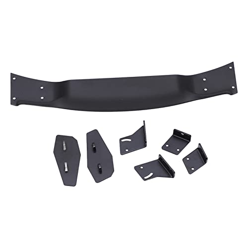 Aluminum Alloy Rear Spoiler Wing for 1/10 RC On Road Racing Drift Car, Universal RC Tail Wing with Bolt - On Design, Powder Coated Black Rear Wing for HSP Kyosho