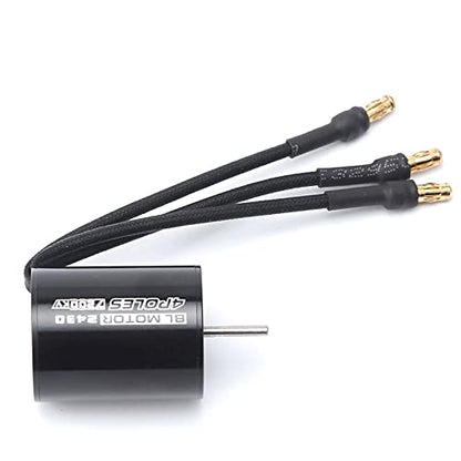 GoolRC 2430 7200KV 4P Sensorless Brushless Motor with 25A Brushless ESC?Electric Speed Controller? for 1/16 1/18 RC Car Truck