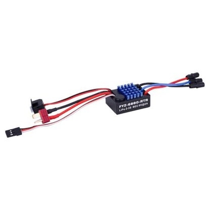 35A Waterproof Sensorless Brushless ESC with 5V/2A BEC Upgrade Speed Controller for 1/16 & 1/18 RC Off-Road Vehicles