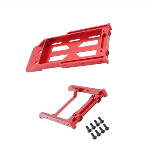 Rc Crawler Bumper Compatible with MN G500 MN86 MN86S MN86K MN86KS 1/12 RC Crawler Car Upgrades Parts Metal Front and Rear Bumper Mount Battery Tray