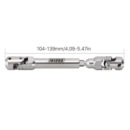 INJORA Stainless Steel Drive Shafts for FMS FCX10 K5 Upgrade 1/10 RC Crawler, 104-139mm