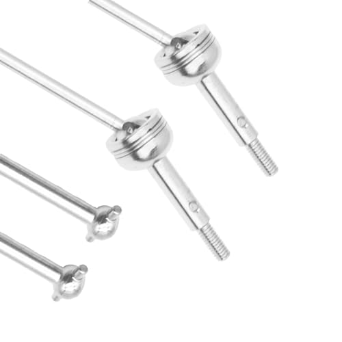 RC Metal CVD Drive Shaft Dogbone Joint Front Rear Set Upgrade Parts Compatible with WLtoys 144001 1/14 RC Car
