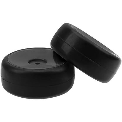 Plastic Wheel Rims 12mm Hex Hub & Rubber Tires w/Foam Compatible with HSP Tamiya HPI Kyosho 1/10 On-Road Touring Car WLtoys 1/14 144001 RC 1/18 A959B Buggy (Black) - color: Black