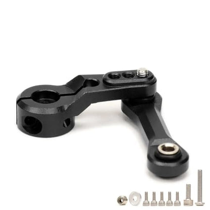 Aluminum 25T Servo Horn & Steering Linkages Tie Rod for Arrma 1/7 Infraction Felony Limitless 1/8 KRATON Notorious Outcast Talion and EXB Cars Upgrades Part,Replace #AR340061 AR330230(Black) - color: Black