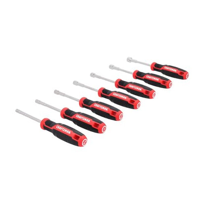 CRAFTSMAN Nut Driver Set 7 PC Dual Metric SAE, Magnetic Tips, Comfort Grip (CMHT65146) - style: New Version