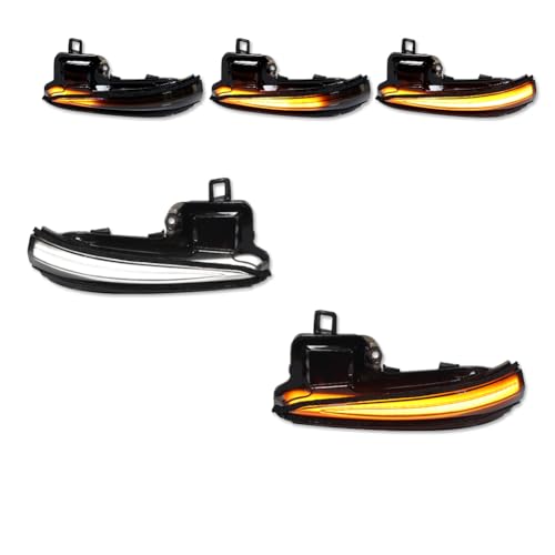 Smoked Switchback White & Amber LED Side Mirror Blinker Sequential Turn Signal Lights Compatible with 2016-2021 Toyota Tacoma,2019-2022 RAV4,2020-2022 Highlander XU70 - color: Smoked Lens, size: Mirror Side Marker Turn Signal LED Light
