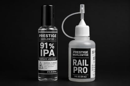 3D Printer Oil + IPA Solvent for Resin 3D Printers - 1oz Lubricant + 2oz Isopropyl Alcohol - Maintenance Kit for Linear Rails, Guide Rods, Lead Screws - Compatible with Bambu Lab, Creality - size: 1oz + 2oz IPA
