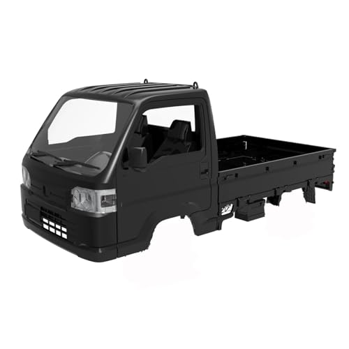 RC Car Replacement For WPL D12 WL01 For LDRC LD1297 1/12 1/16 Body Shell RC Car Acty Truck Upgrade Parts Spare Accessories(Black) - color: Black