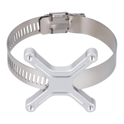 Aluminum 40x40mm RC Cooling Fan Adjustable Mount Bracket, Compatible with 35/43/48/49mm Motors, for 1/5 1/7 1/10 RC Car Truck Buggy Heat Sink Radiator Upgrade Parts (48 49 Silver) - color: 48 49 Silver